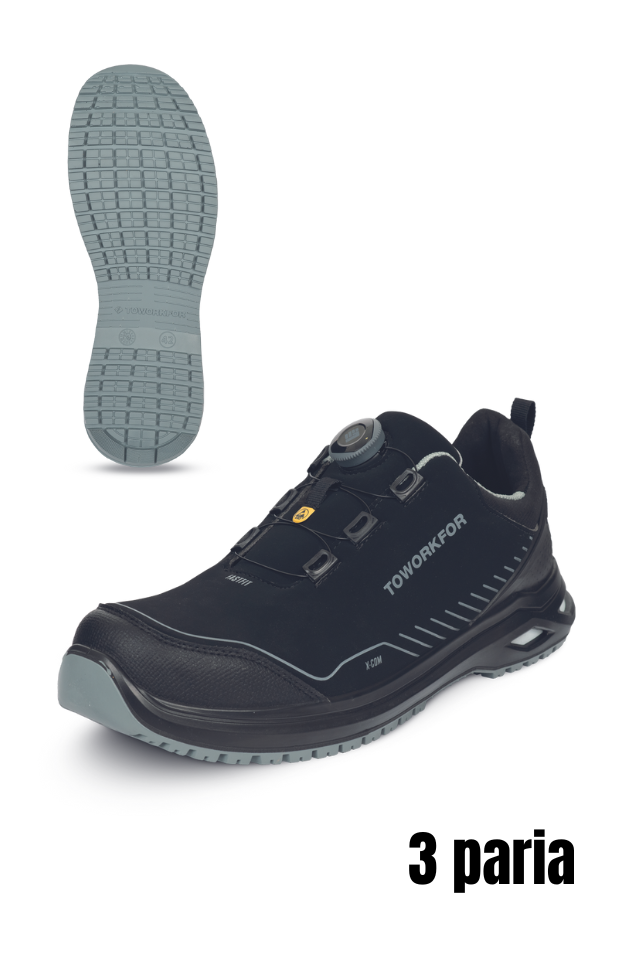 X-506 S3 ESD SRC Low Black -Rullakenkä, 3paria