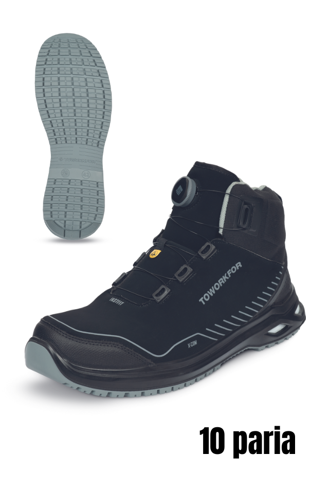 X-507 S3 ESD SRC Ankle Black -Rullakenkä, 10paria